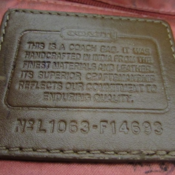 Coach Penelope Monogram Brown Trim Purse -F14693 - Picture 6 of 8